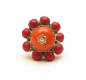 Cracow jewelry, clip with corals